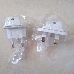 New! Nuface mini + plug travel adapters converters other countries Europe etc